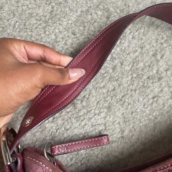 RARE Vintage Coach Plum/Pink Soho Hobo Mini Shoulder Bag 2154 - Picture 8 of 16